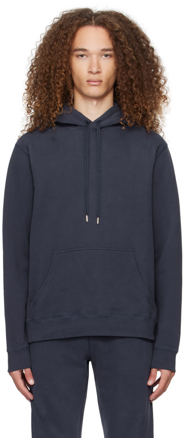 Темно-синяя худи на шнурке Sunspel
Темно-синяя худи на шнурке Sunspel