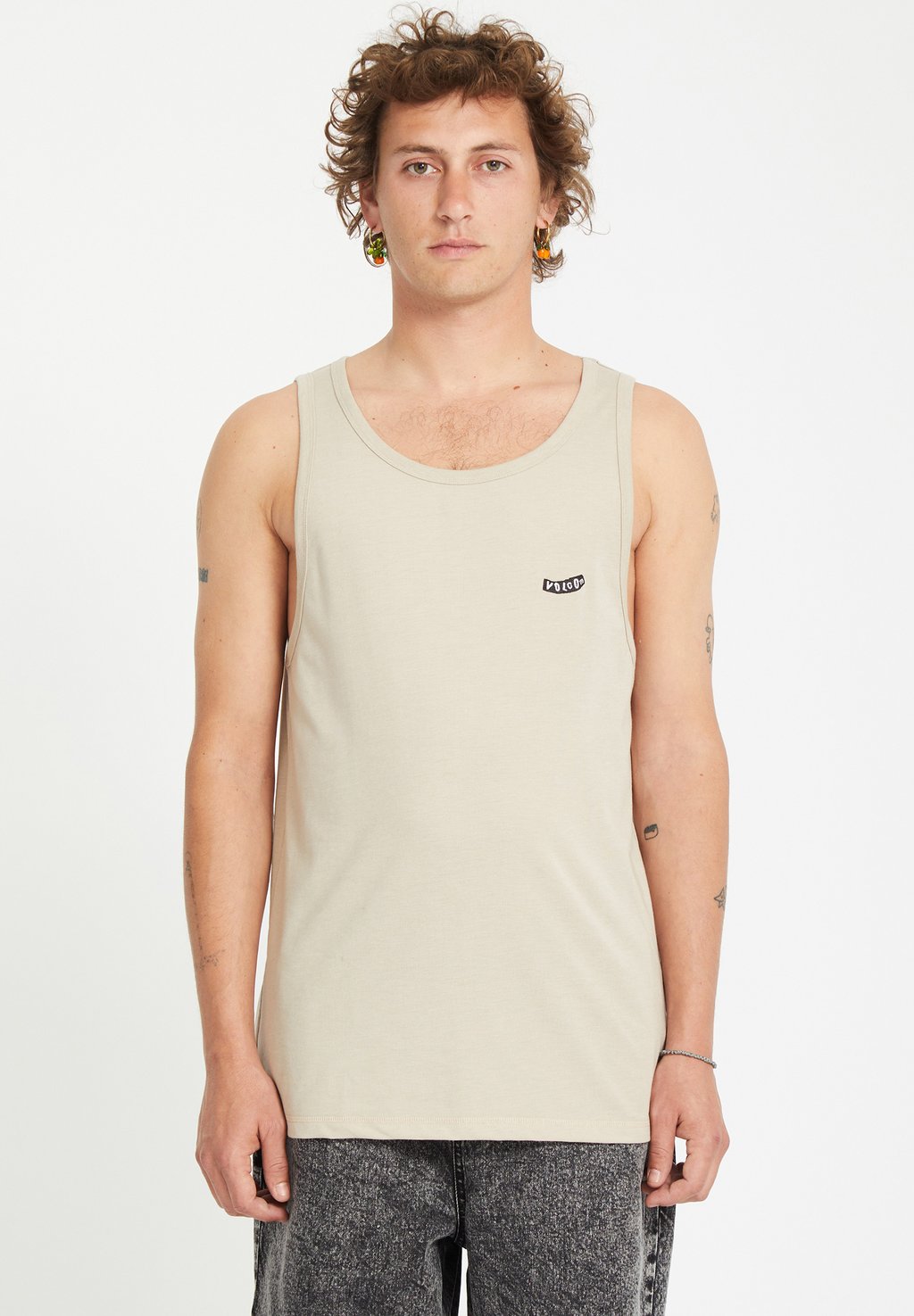 Майка PISTOL STONE Volcom, бежевый 
Майка PISTOL STONE Volcom, бежевый