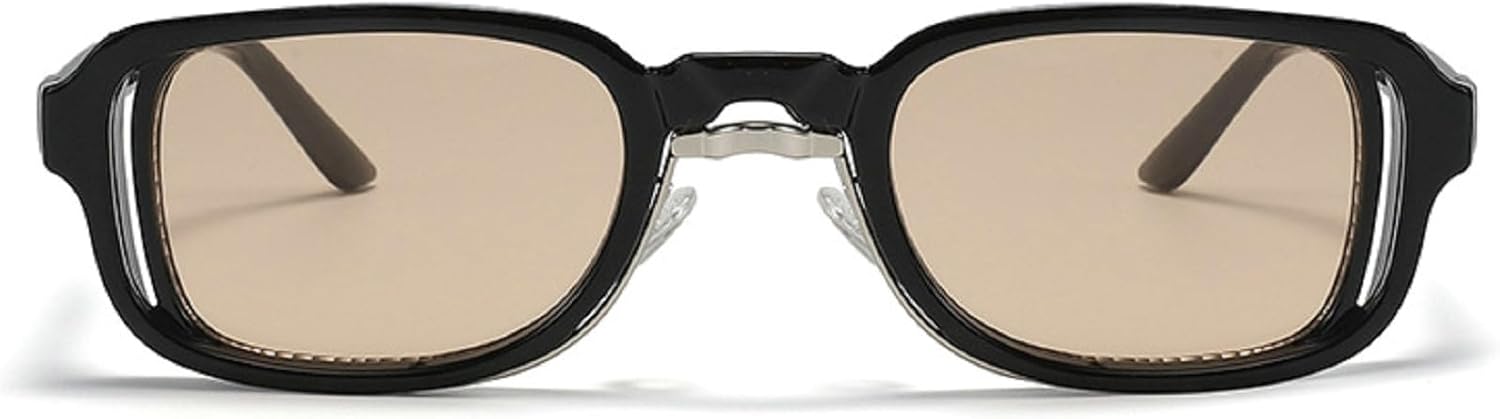 Маленькие панк-солнцезащитные очки прямоугольной формы для мужчин 2024 года, роскошные квадратные солнцезащитные очки для женщин в стиле панк, очки с защитой от УФ-излучения UV400 mincl, Black Champagne
Маленькие панк-солнцезащитные очки прямоугольной формы для мужчин 2024 года, роскошные квадратные солнцезащитные очки для женщин в стиле панк, очки с защитой от УФ-излучения UV400 mincl, Black Champagne