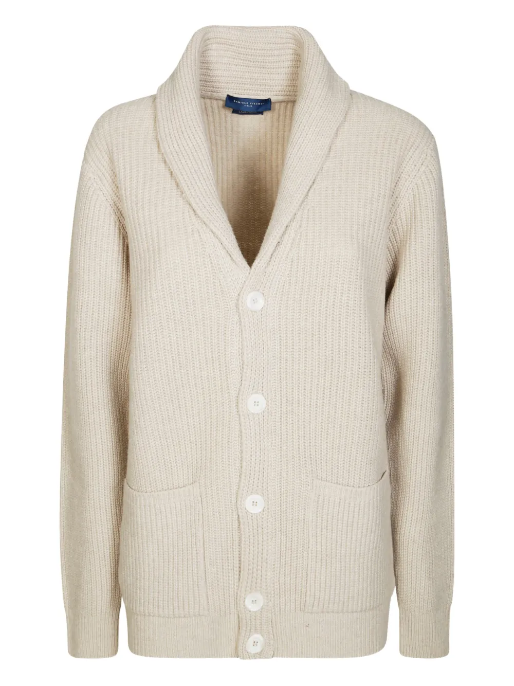 Кардиган с шалевым воротником и карманами Daniele Fiesoli, белый
Кардиган с шалевым воротником и карманами Daniele Fiesoli, белый