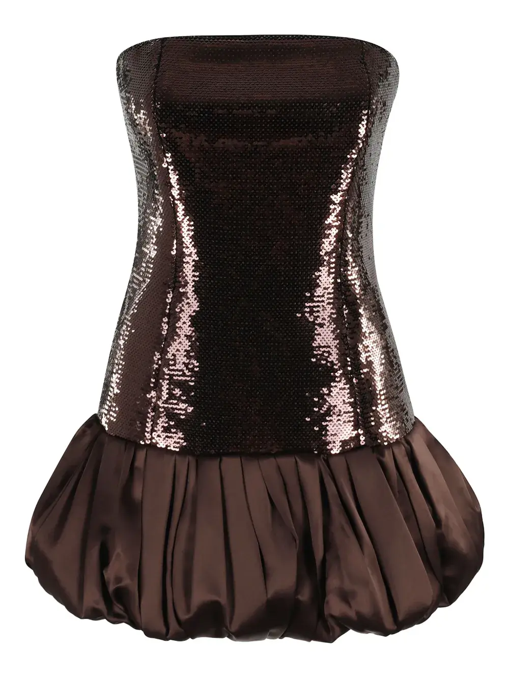 Платье-баллон с пайетками Retrofete, коричневый
Платье-баллон с пайетками Retrofete, коричневый