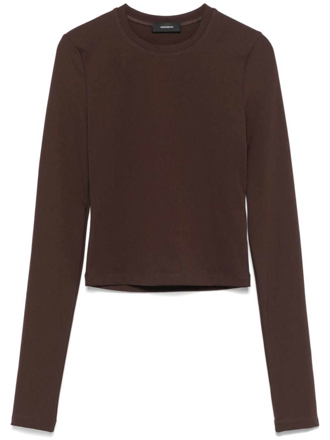 Укороченная футболка WARDROBE.NYC, коричневый
Укороченная футболка WARDROBE.NYC, коричневый