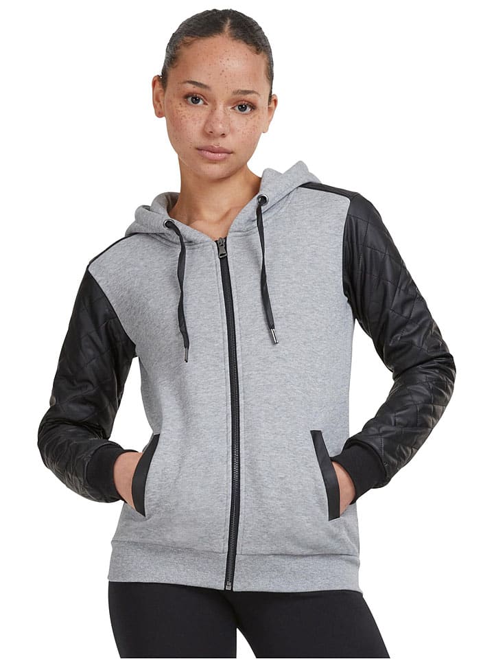 Urban Classics Спортивная толстовка серо-черного цвета
Urban Classics Спортивная толстовка серо-черного цвета