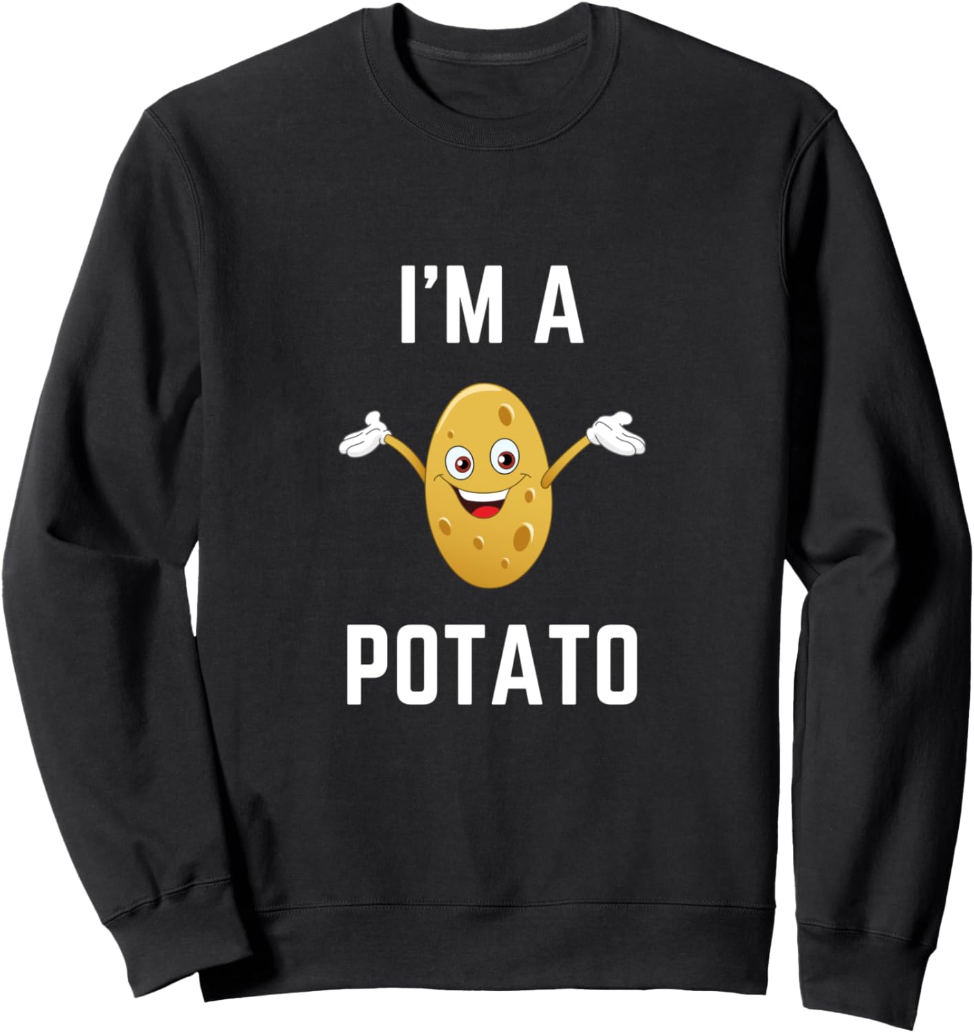 Толстовка с надписью Я картошка, забавная толстовка с картошкой, черная Funny Potato Shirt I'M A Potato Shirt
Толстовка с надписью Я картошка, забавная толстовка с картошкой, черная Funny Potato Shirt I'M A Potato Shirt