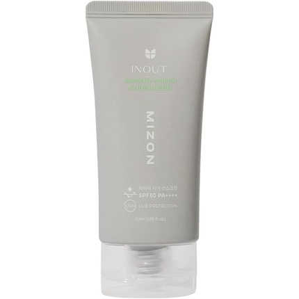 Inout Watery Sheer Sunscreen SPF 50 PA++++ 50 мл Корейский уход за кожей Mizon
Inout Watery Sheer Sunscreen SPF 50 PA++++ 50 мл Корейский уход за кожей Mizon