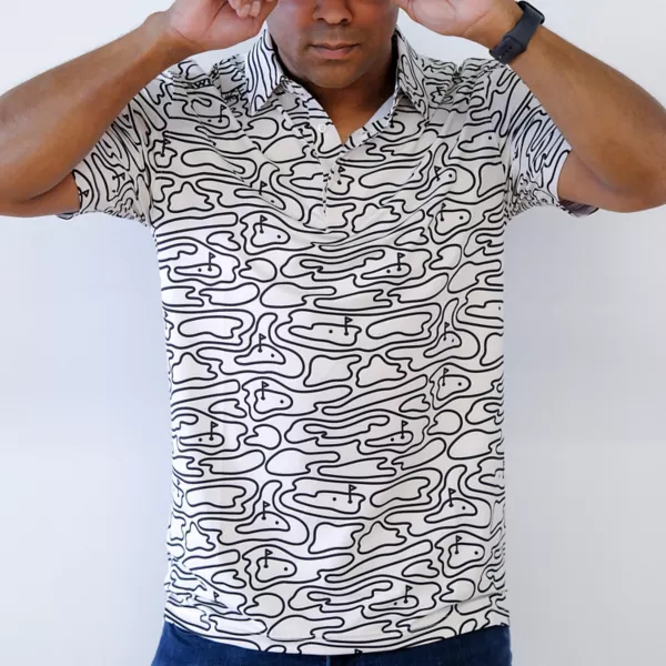 Мужской гольф-поло с ритмичными линиями Swingjuice, белый
Мужской гольф-поло с ритмичными линиями Swingjuice, белый