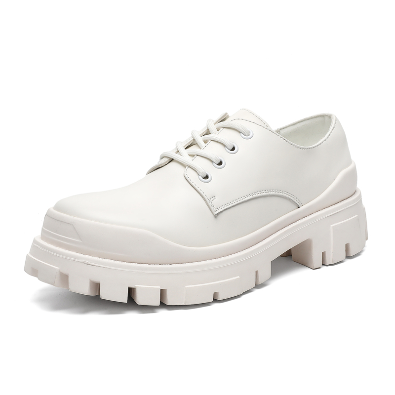 V05 Крупноголовые дерби на платформе для увеличения роста, кожаные туфли в британском стиле, повседневные модели для комфортной носки - белые, цвет White
V05 Крупноголовые дерби на платформе для увеличения роста, кожаные туфли в британском стиле, повседневные модели для комфортной носки - белые, цвет White