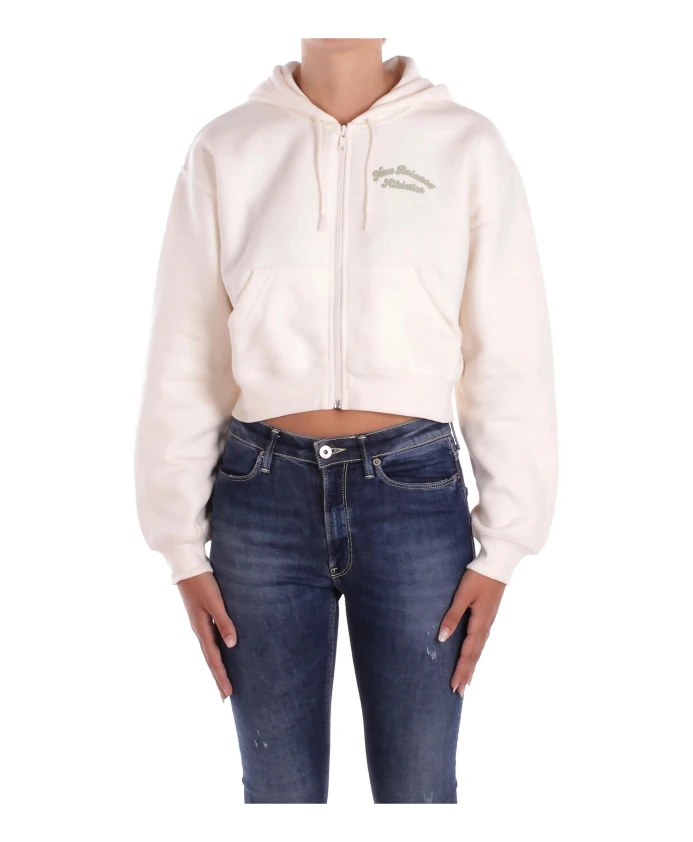 Худи кремового цвета на молнии, с передними карманами и логотипом. New Balance, бежевый
Худи кремового цвета на молнии, с передними карманами и логотипом. New Balance, бежевый