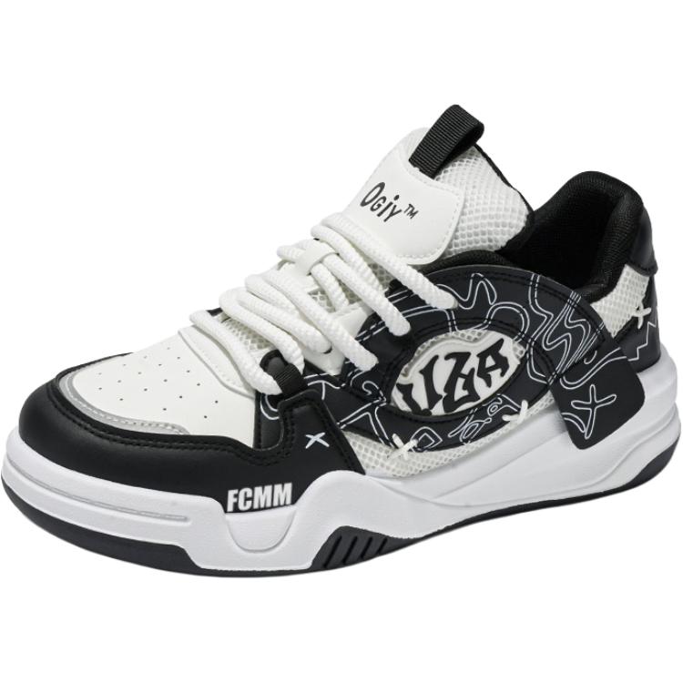 Дышащая повседневная обувь для детей FCMM, белый/черный 
Дышащая повседневная обувь для детей FCMM, белый/черный