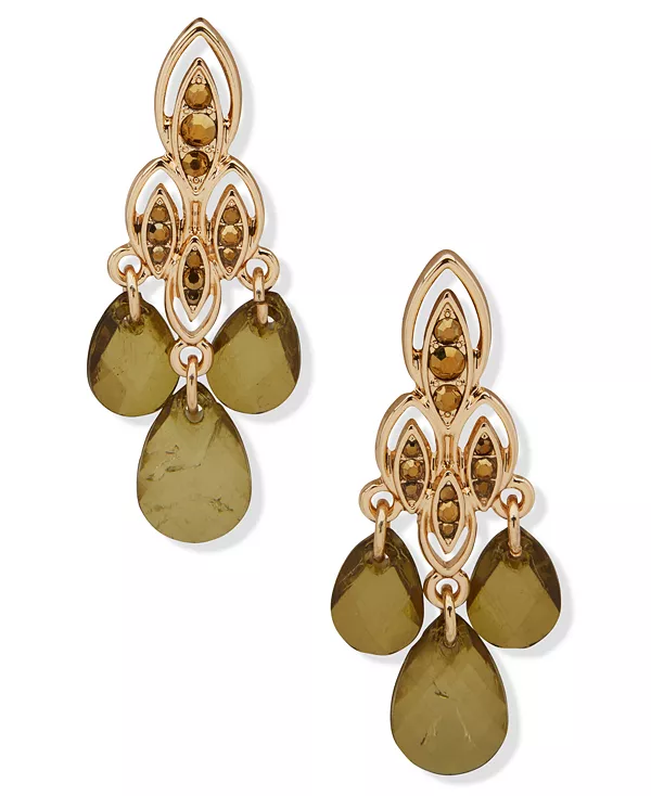 Серьги-Люстры из стекла и смоляного камня Lonna & Lilly, green
Серьги-Люстры из стекла и смоляного камня Lonna & Lilly, green