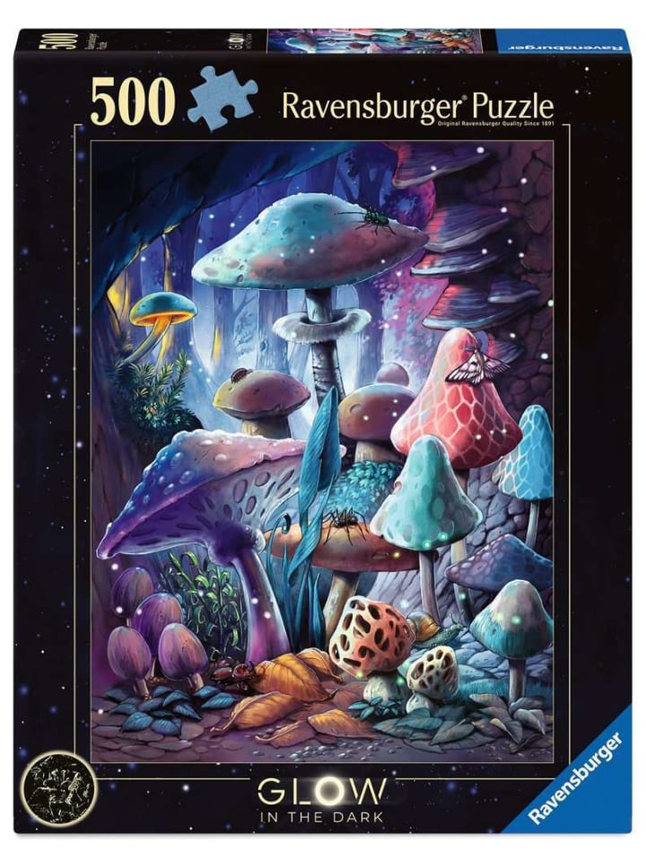 Пазл Ravensburger из 500 деталей, «Грибы в лунном свете», красочный
Пазл Ravensburger из 500 деталей, «Грибы в лунном свете», красочный