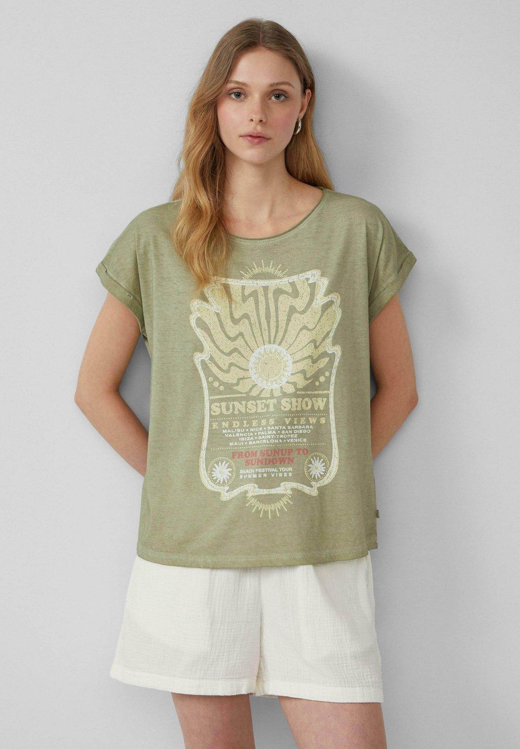 Футболка с принтом GEWASCHENES MIT FRONT QS, зеленый
Футболка с принтом GEWASCHENES MIT FRONT QS, зеленый