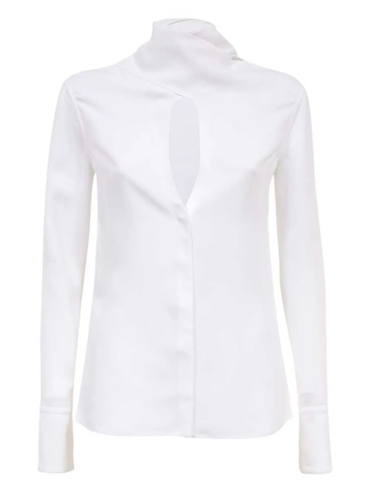 Рубашка Sash с высоким воротником Ferragamo, белый
Рубашка Sash с высоким воротником Ferragamo, белый