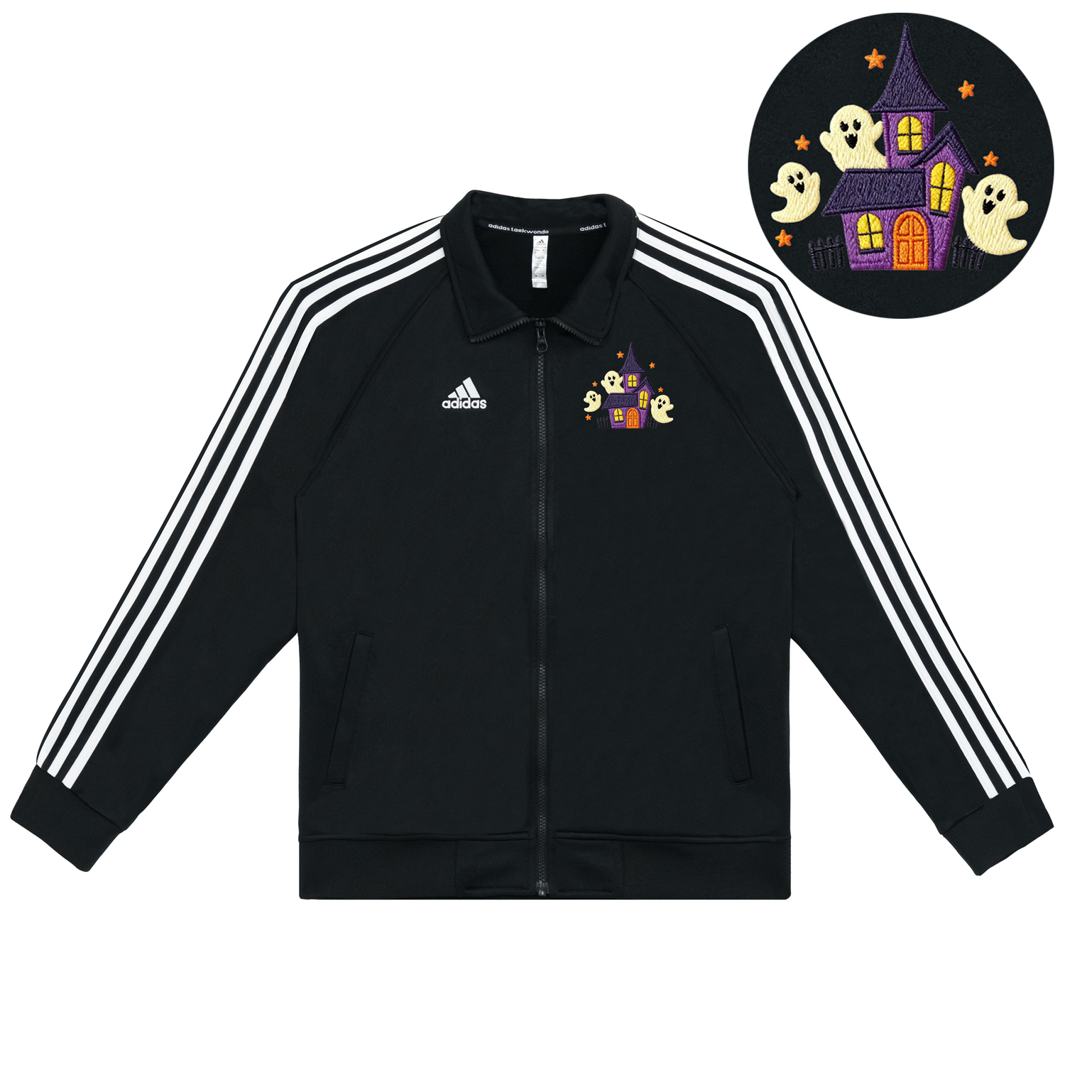 Adidas Куртка унисекс, черный с белыми полосами, воротник-стойка, средней плотности ткани, другие цвета
Adidas Куртка унисекс, черный с белыми полосами, воротник-стойка, средней плотности ткани, другие цвета