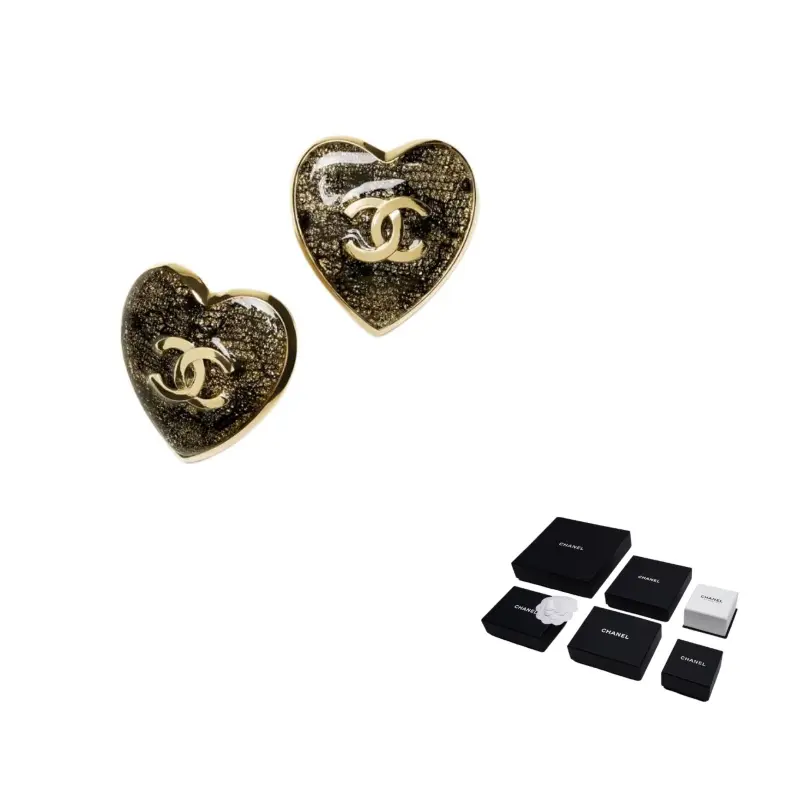 CHANEL Металлические кружевные серьги-гвоздики с эпоксидной смолой Women's Gold
CHANEL Металлические кружевные серьги-гвоздики с эпоксидной смолой Women's Gold