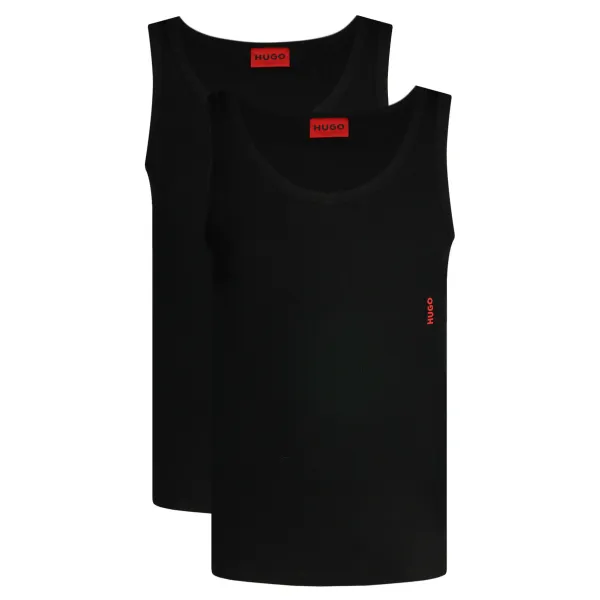Облегающая футболка на бретельках из двух пар Hugo, черный 
Облегающая футболка на бретельках из двух пар Hugo, черный