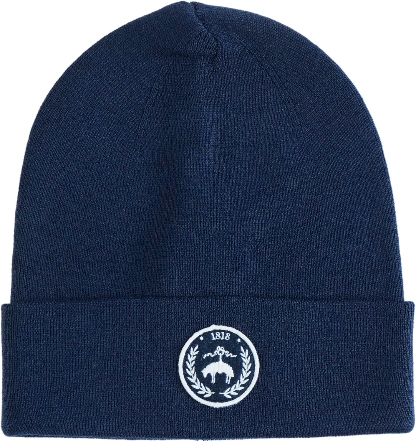 Мужская двухслойная шапка-бини из мериносовой шерсти Brooks Brothers, темно-синяя, зимняя, с нашивкой-логотипом, Navy
Мужская двухслойная шапка-бини из мериносовой шерсти Brooks Brothers, темно-синяя, зимняя, с нашивкой-логотипом, Navy