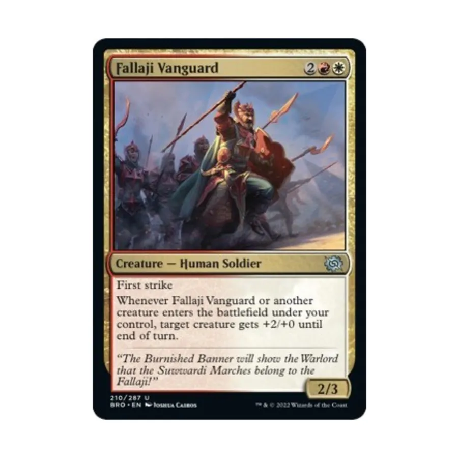 CCG Фалладжи Авангард (Ю), MTG - The Brothers War
CCG Фалладжи Авангард (Ю), MTG - The Brothers War