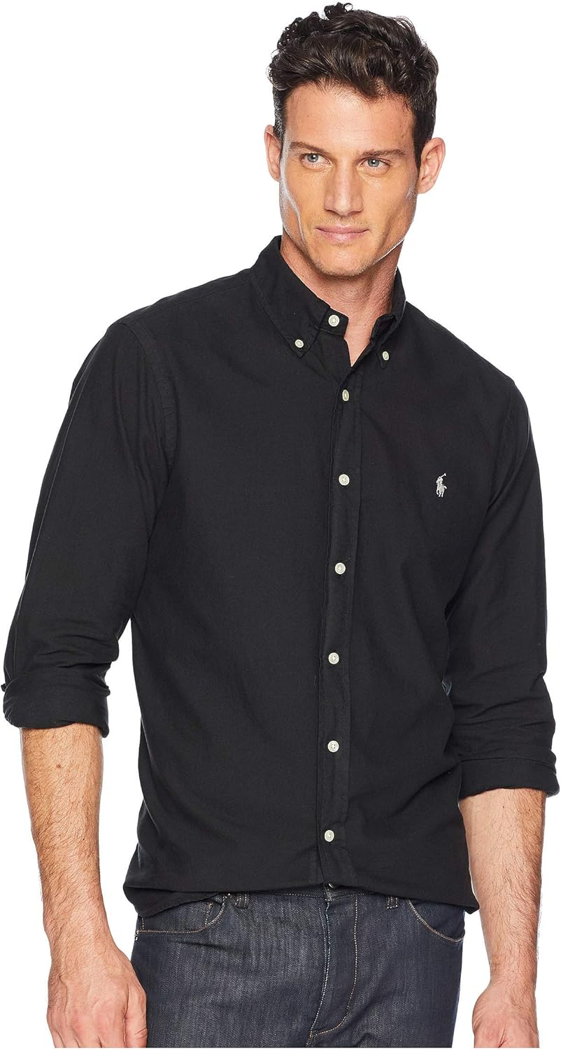 POLO RALPH LAUREN Мужская классическая рубашка Oxford с окраской в готовом виде, Black
POLO RALPH LAUREN Мужская классическая рубашка Oxford с окраской в готовом виде, Black