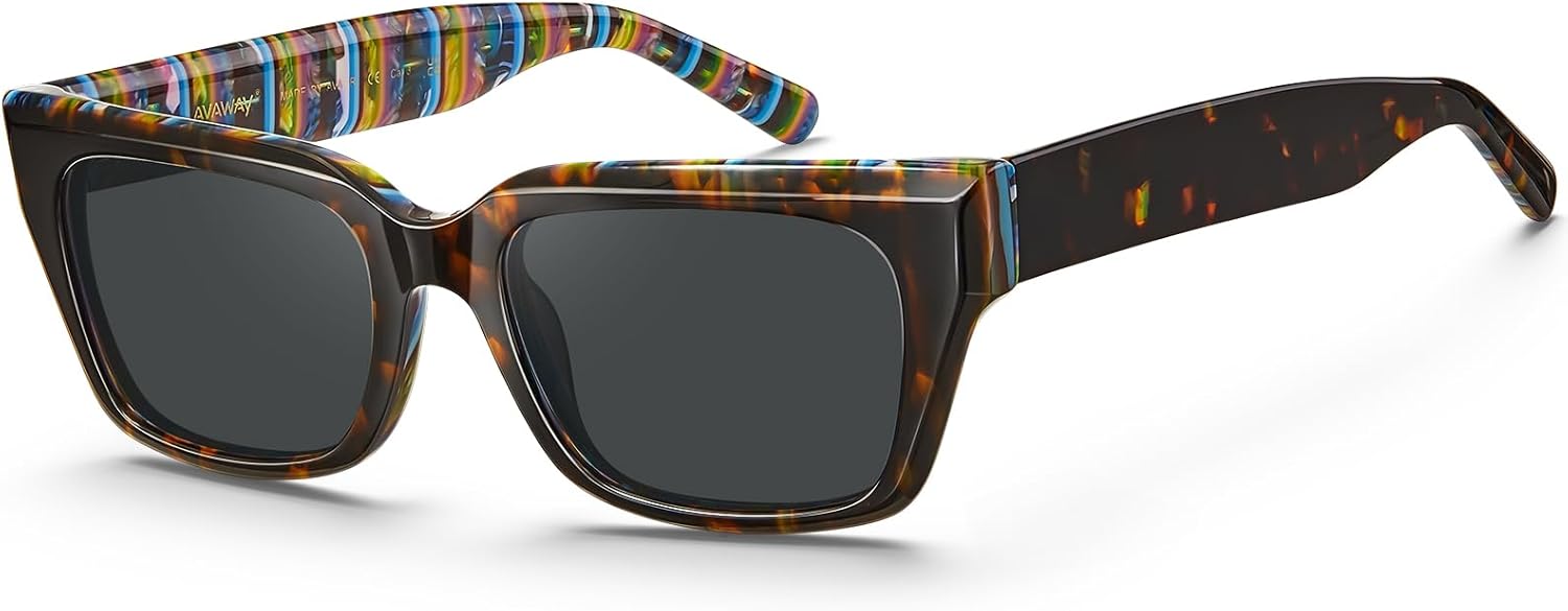 Солнцезащитные очки AVAWAY массивной прямоугольной формы для мужчин и женщин, поляризованные, модные, с большой ацетатной оправой и защитой от УФ-излучения UV400, для вождения, C14: Multi-color Tortoise / Grey Lens
Солнцезащитные очки AVAWAY массивной прямоугольной формы для мужчин и женщин, поляризованные, модные, с большой ацетатной оправой и защитой от УФ-излучения UV400, для вождения, C14: Multi-color Tortoise / Grey Lens