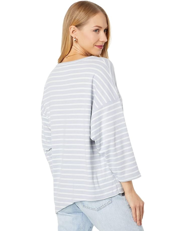 Футболка Three Dots Stripe Asymmetric Tee, цвет Icelandic Blue/Rainy Day Stripe
Футболка Three Dots Stripe Asymmetric Tee, цвет Icelandic Blue/Rainy Day Stripe