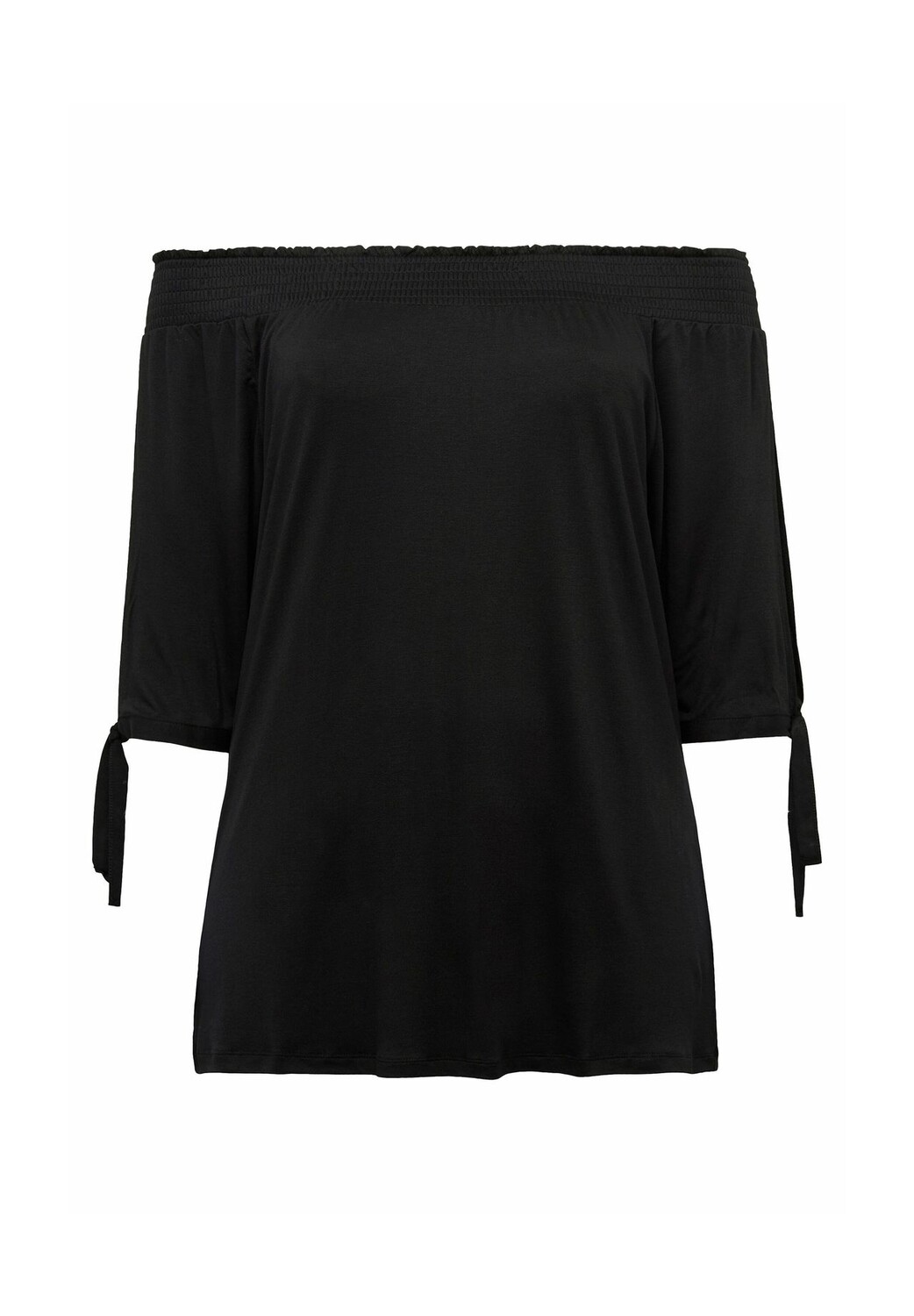 Рубашка Кармен с дымчатой вставкой sheego, черный
Рубашка Кармен с дымчатой вставкой sheego, черный