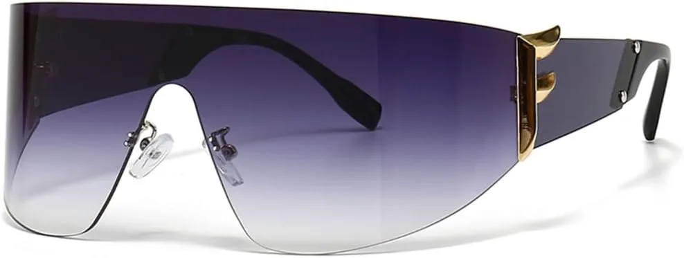 Солнцезащитные очки без оправы для женщин, большая оправа, цельные солнцезащитные очки для женщин, защита от ультрафиолета UV400, 2, один размер HDUBFY, 2
Солнцезащитные очки без оправы для женщин, большая оправа, цельные солнцезащитные очки для женщин, защита от ультрафиолета UV400, 2, один размер HDUBFY, 2