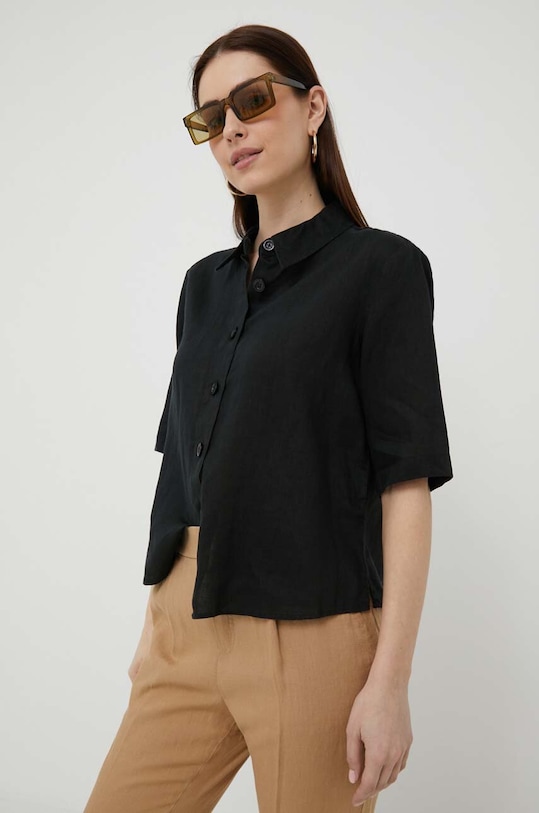 Льняная рубашка United Colors Of Benetton, черный
Льняная рубашка United Colors Of Benetton, черный