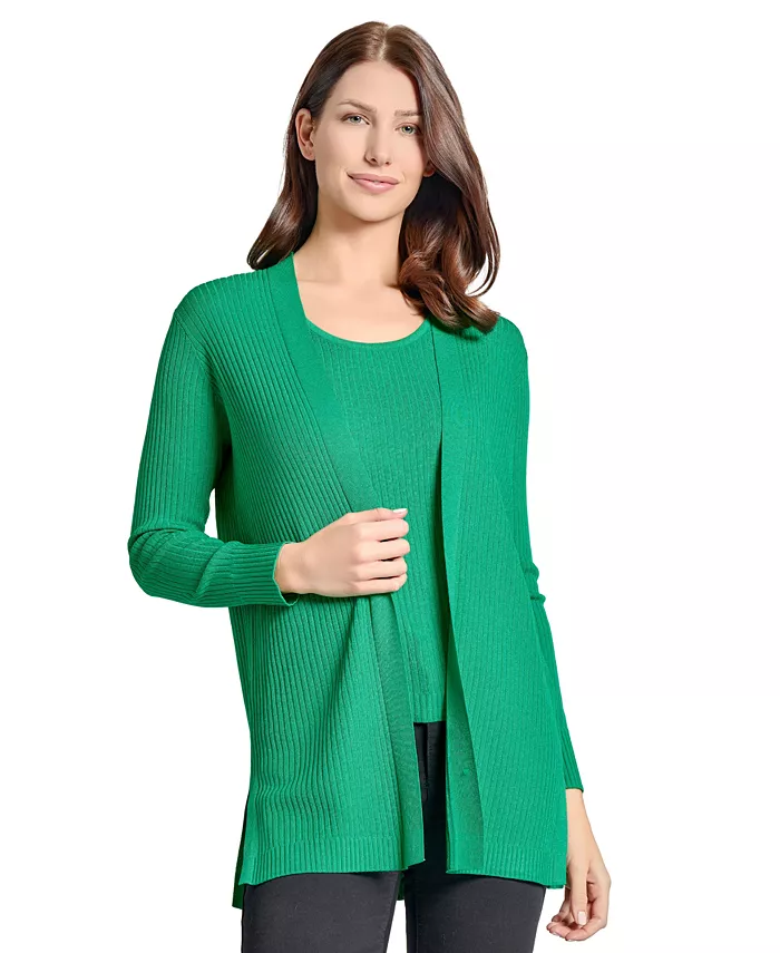 Женский укороченный кардиган Sutton с открытой полочкой Jones New York, зеленый
Женский укороченный кардиган Sutton с открытой полочкой Jones New York, зеленый
