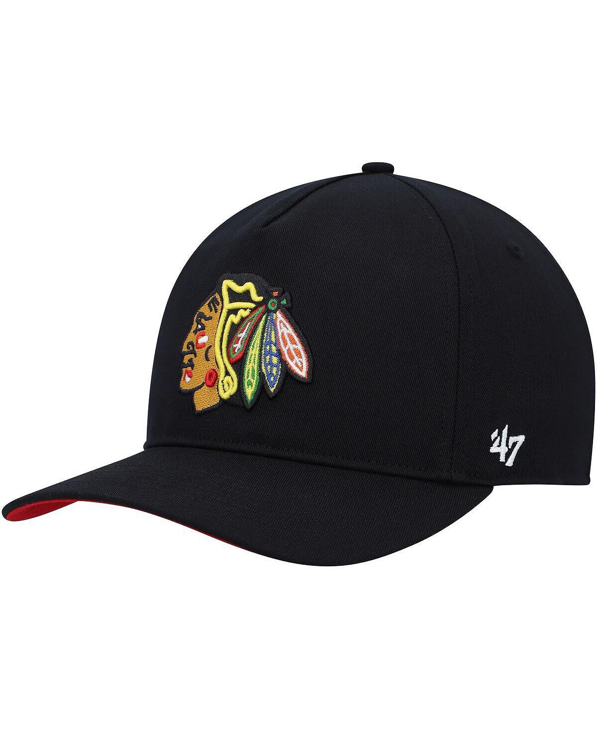 Мужская черная бейсболка Chicago Blackhawks Primary Hitch Snapback '47 Brand 
Мужская черная бейсболка Chicago Blackhawks Primary Hitch Snapback '47 Brand