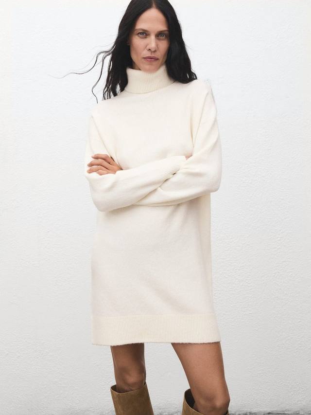 Платье-джемпер Taldote миди Mango, Off White
Платье-джемпер Taldote миди Mango, Off White