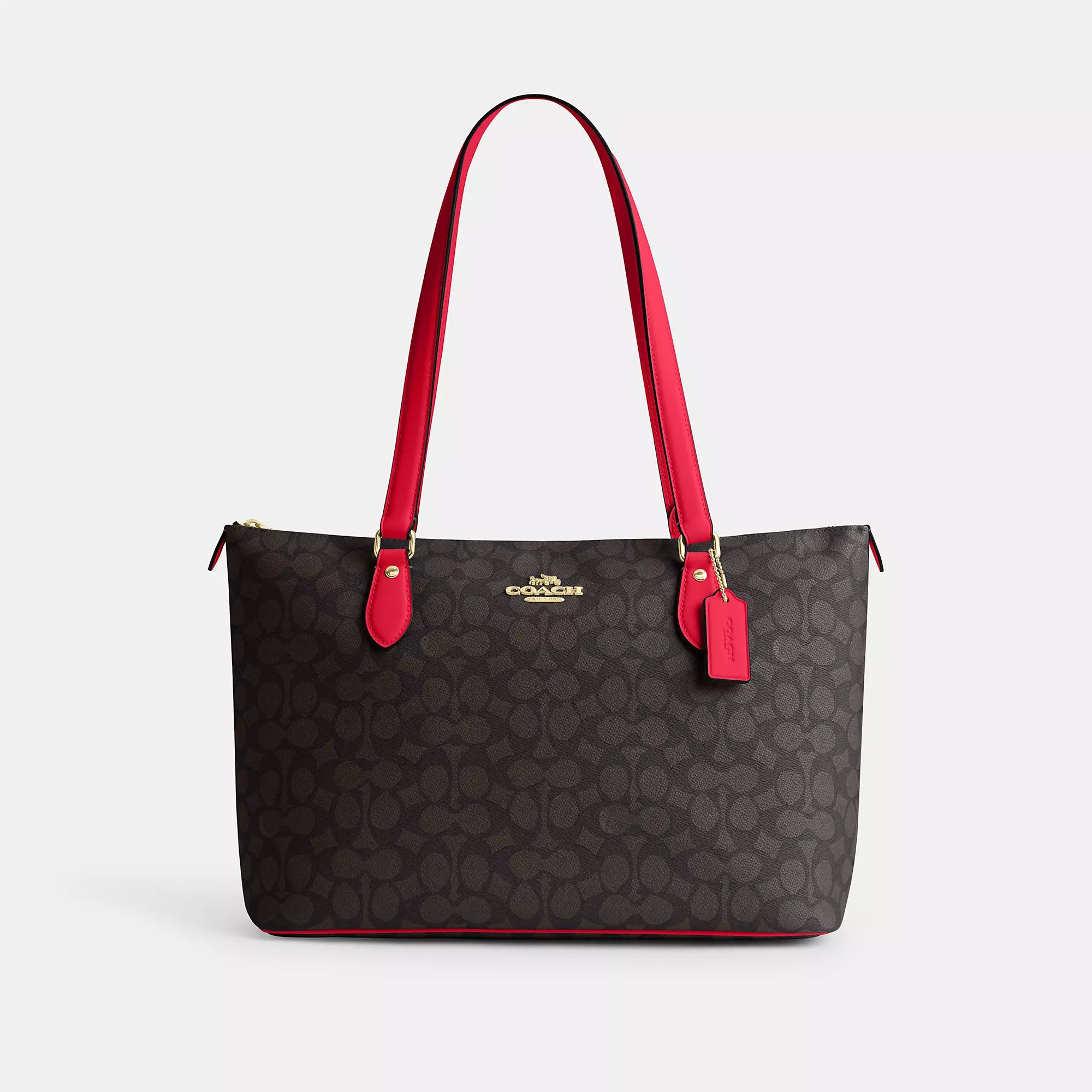 Сумка-тоут Coach Outlet Gallery из фирменного холста, золотой/ореховый/ярко-красный
Сумка-тоут Coach Outlet Gallery из фирменного холста, золотой/ореховый/ярко-красный