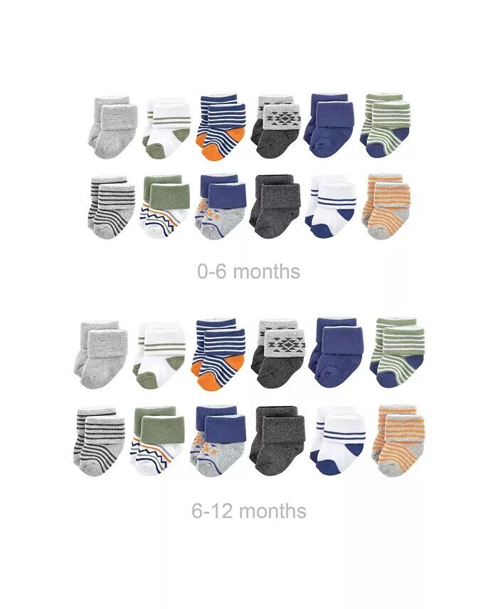 Хлопковые махровые носки Baby Boys Grow with Me, оранжево-синие ацтекские, 0–6 и 6–12 месяцев Luvable Friends, синий
Хлопковые махровые носки Baby Boys Grow with Me, оранжево-синие ацтекские, 0–6 и 6–12 месяцев Luvable Friends, синий