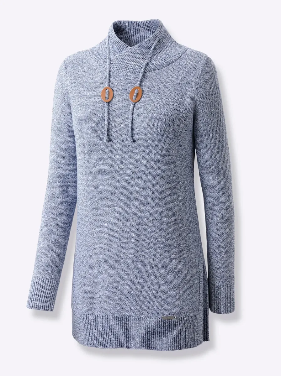 Повседневный образ Вязаный джемпер "Джемпер в длину" Casual Looks, цвет Jeansblau-Ecru-Meliert
Повседневный образ Вязаный джемпер "Джемпер в длину" Casual Looks, цвет Jeansblau-Ecru-Meliert