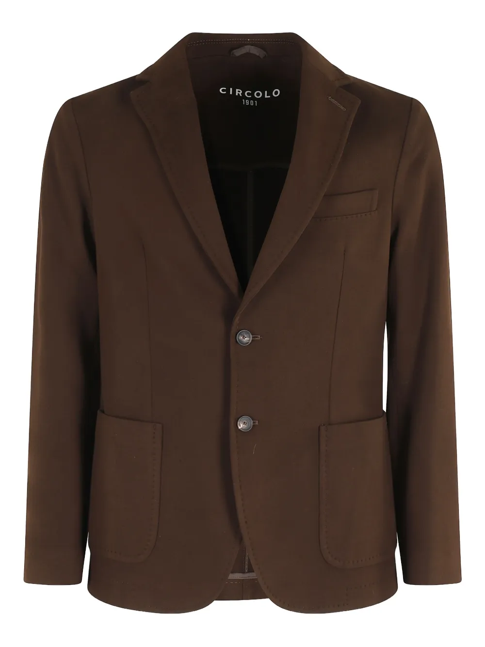 Пиджак с накладными карманами Circolo 1901, коричневый
Пиджак с накладными карманами Circolo 1901, коричневый