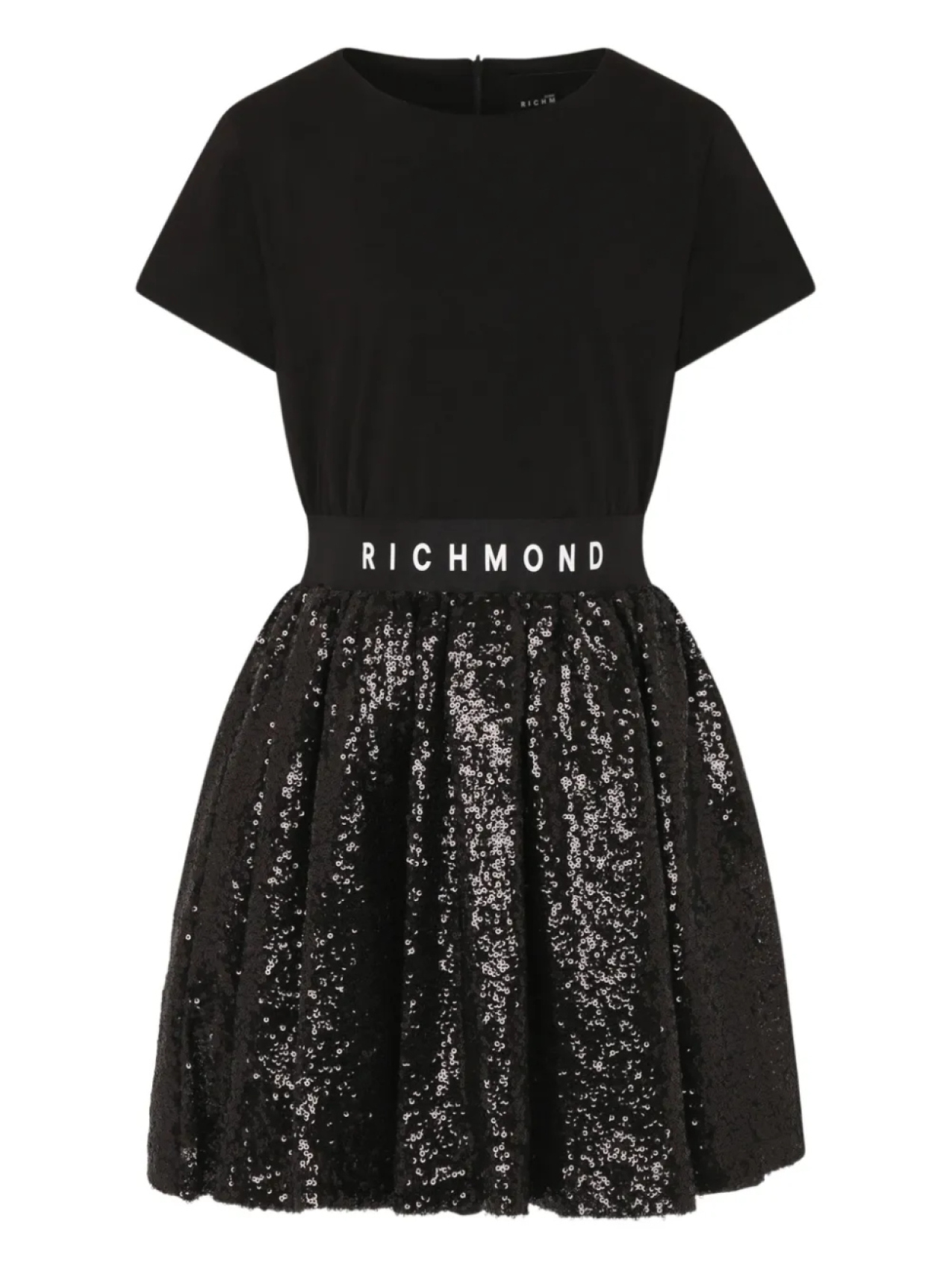 Платье, украшенное пайетками John Richmond Junior, черный 
Платье, украшенное пайетками John Richmond Junior, черный