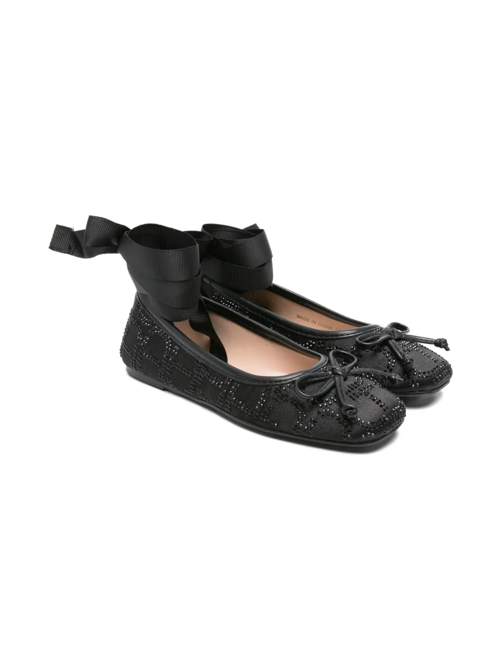 Балетки, украшенные кристаллами TWINSET Kids, черный
Балетки, украшенные кристаллами TWINSET Kids, черный