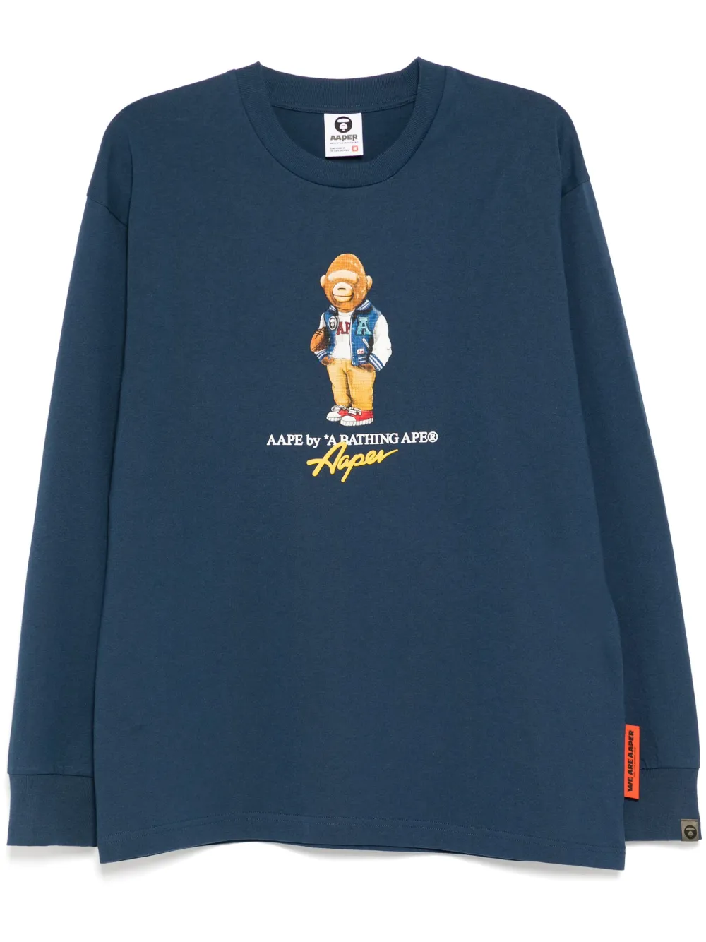 Футболка с длинными рукавами и графичным принтом AAPE BY *A BATHING APE, синий
Футболка с длинными рукавами и графичным принтом AAPE BY *A BATHING APE, синий