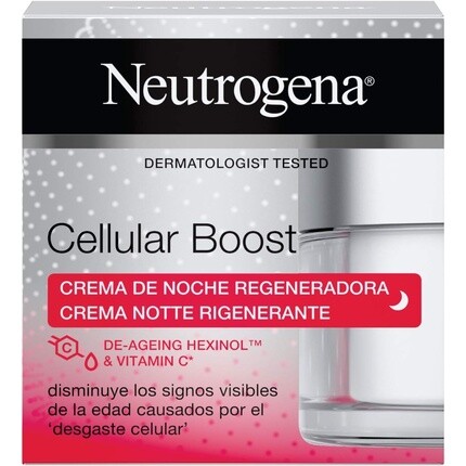 Neutrogena Cellular Boost Регенерирующий антивозрастной ночной крем с витамином С для лица и шеи 50мл
Neutrogena Cellular Boost Регенерирующий антивозрастной ночной крем с витамином С для лица и шеи 50мл