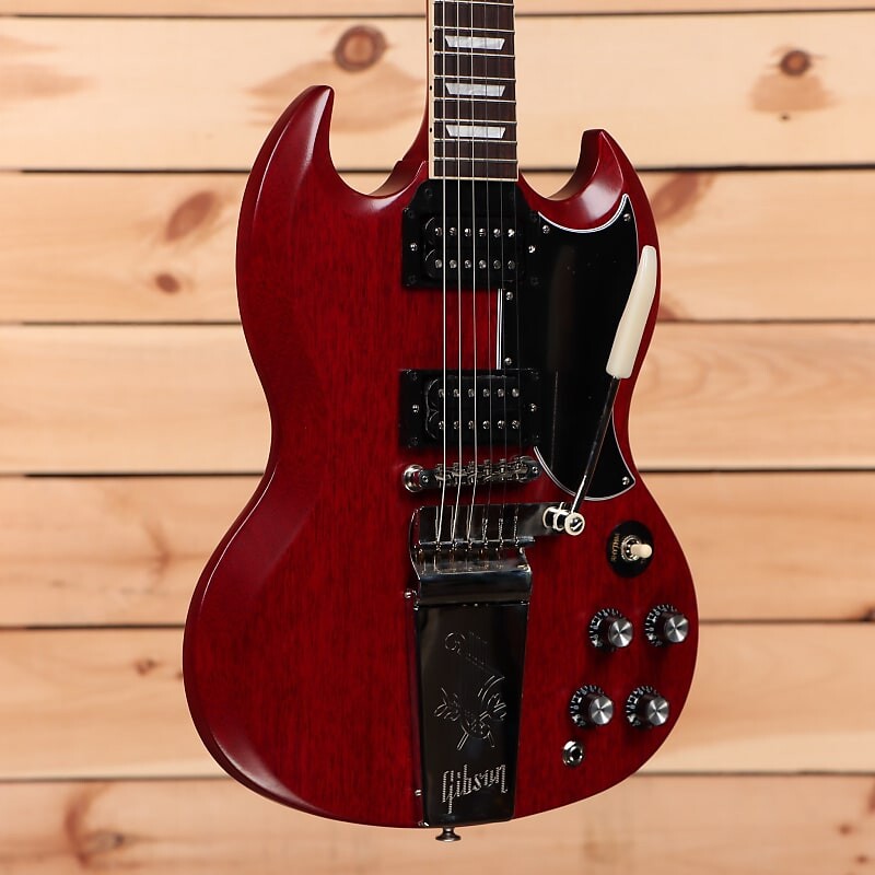 Электрогитара Gibson SG Standard '61 Faded Maestro Vibrola - Vintage Cherry - 207230293
Электрогитара Gibson SG Standard '61 Faded Maestro Vibrola - Vintage Cherry - 207230293