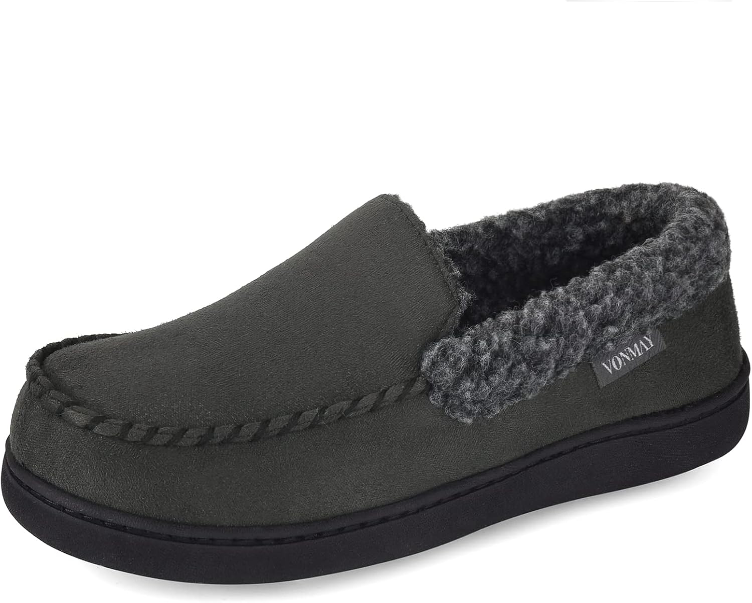 Мужские мокасины VONMAY с мехом, теплые домашние тапочки с флисом и стелькой из пены с эффектом памяти, для дома и улицы, серый
Мужские мокасины VONMAY с мехом, теплые домашние тапочки с флисом и стелькой из пены с эффектом памяти, для дома и улицы, серый