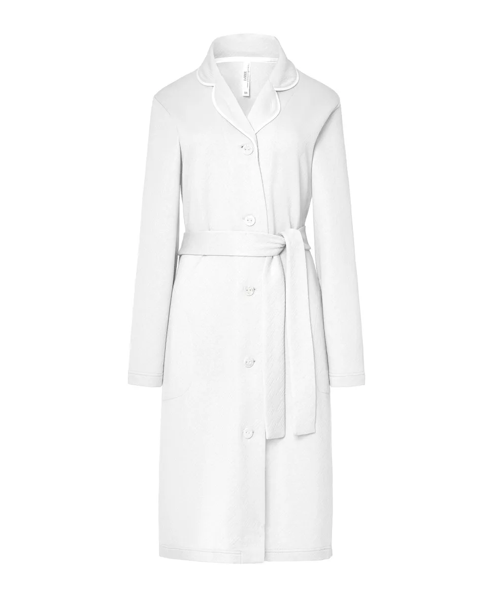 Женский ночной халат с пуговицами Lohe, белый
Женский ночной халат с пуговицами Lohe, белый
