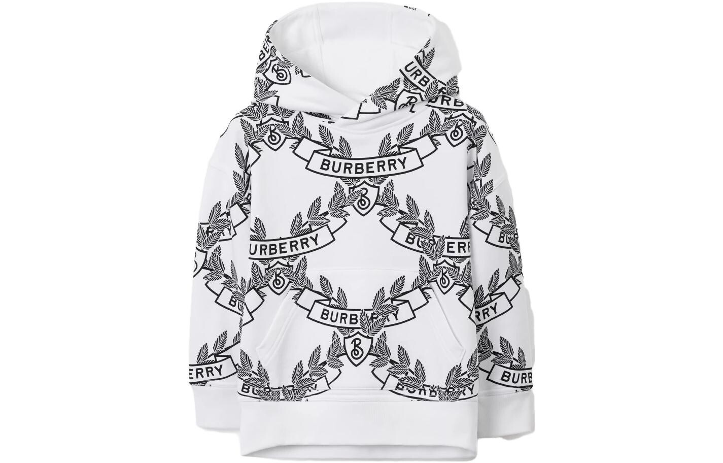 Свитер детский Burberry с карманом-кенгуру, белый
Свитер детский Burberry с карманом-кенгуру, белый