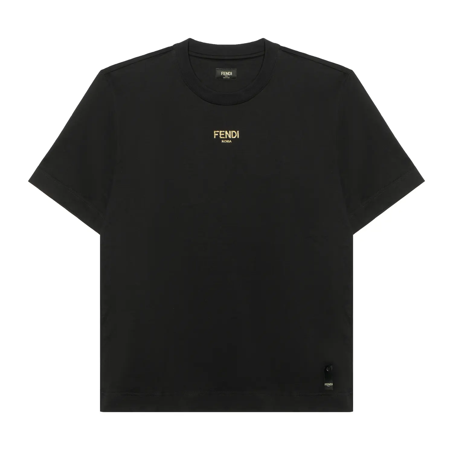 Футболка с логотипом и блестками FENDI, черный
Футболка с логотипом и блестками FENDI, черный