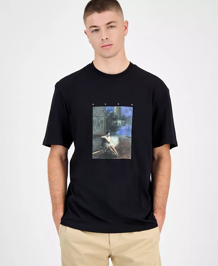 Мужская футболка Dabolos Relaxed-Fit Piece-Dyed с коротким рукавом и принтом из хлопка Hugo Boss, черный
Мужская футболка Dabolos Relaxed-Fit Piece-Dyed с коротким рукавом и принтом из хлопка Hugo Boss, черный