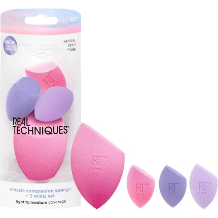 Sunrise To Sunset Miracle Спонж для макияжа + 3 мини-набора из 4 предметов Real Techniques
Sunrise To Sunset Miracle Спонж для макияжа + 3 мини-набора из 4 предметов Real Techniques