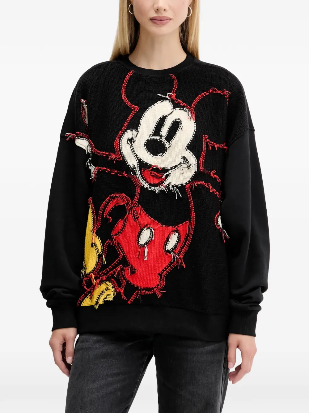 Свитер с графическим рисунком и круглым вырезом Desigual, черный
Свитер с графическим рисунком и круглым вырезом Desigual, черный