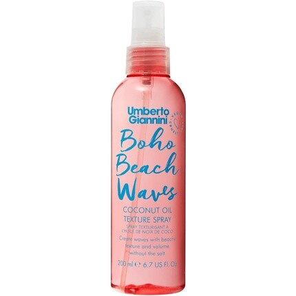 Umberto Giannini Beach Waves Boho Текстурный спрей 200 мл - Спрей для волн с кокосовым маслом без соли и УФ-фильтрами для защиты цвета
Umberto Giannini Beach Waves Boho Текстурный спрей 200 мл - Спрей для волн с кокосовым маслом без соли и УФ-фильтрами для защиты цвета
