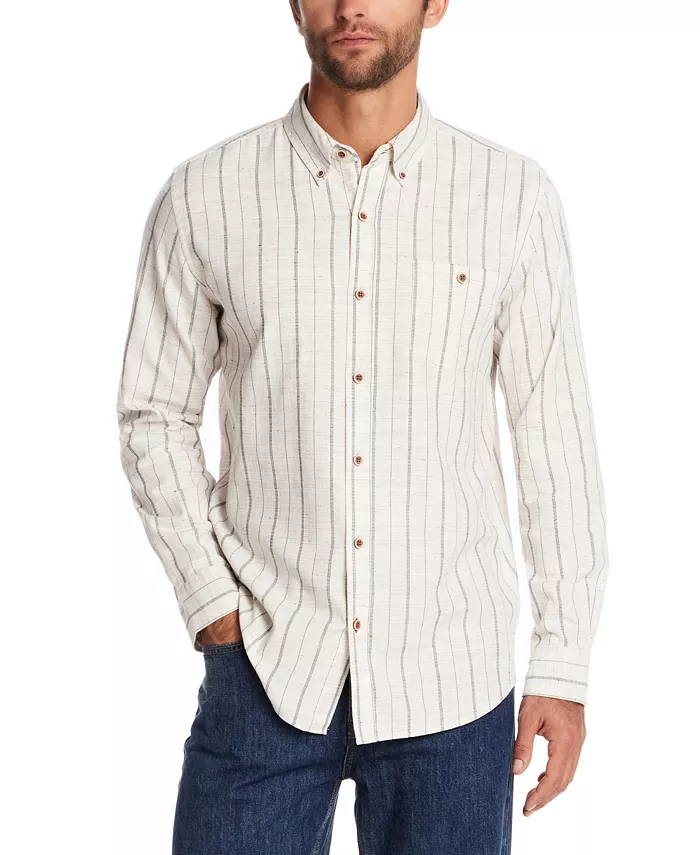 Мужская полосатая фактурная рубашка с длинным рукавом на пуговицах Weatherproof Vintage, коричневый/бежевый
Мужская полосатая фактурная рубашка с длинным рукавом на пуговицах Weatherproof Vintage, коричневый/бежевый