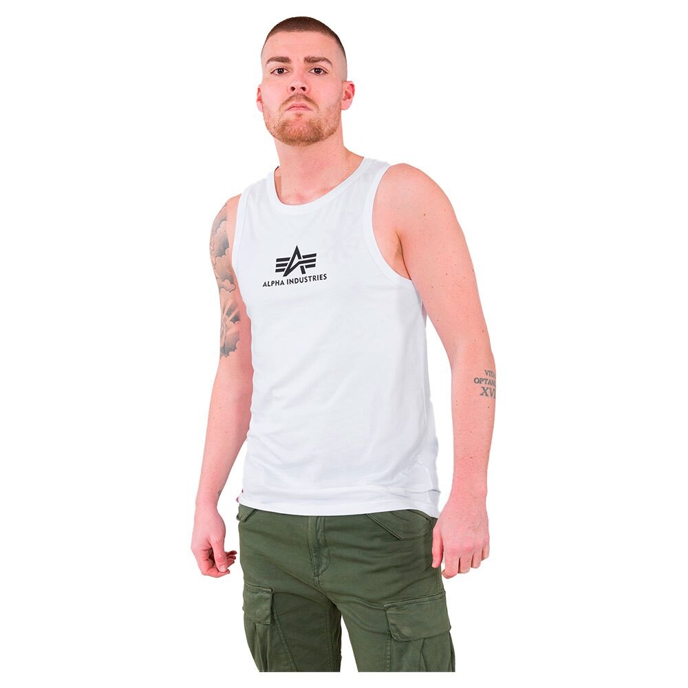 Футболка Alpha Industries Basic sleeveless T-shirt, белый 
Футболка Alpha Industries Basic sleeveless T-shirt, белый